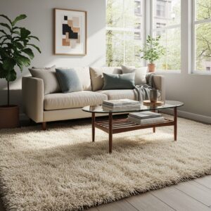 Shag Rug on Living room
