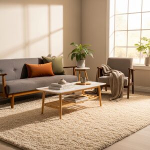 Shag Rug on Living room